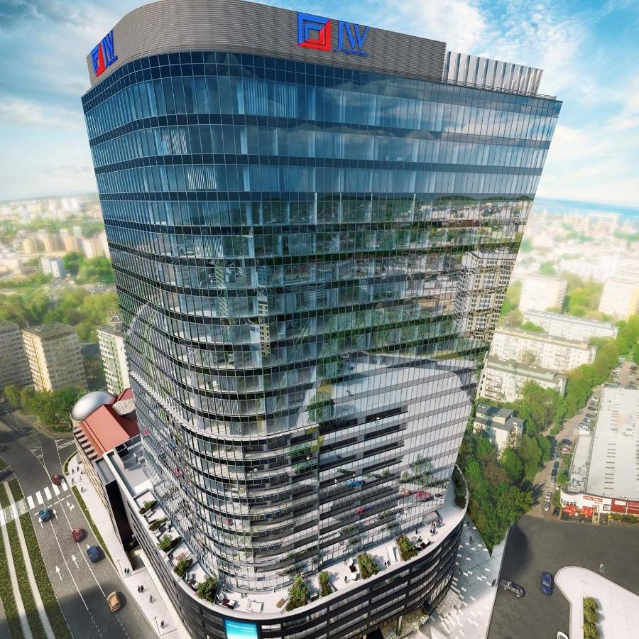 Apartament Flaming Hanza Tower Szczecin Buitenkant foto